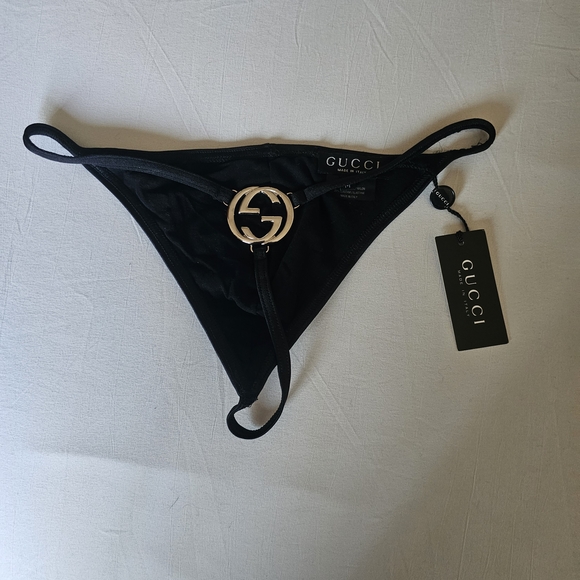 Gucci Jet Black Thong - Picture 2 of 4